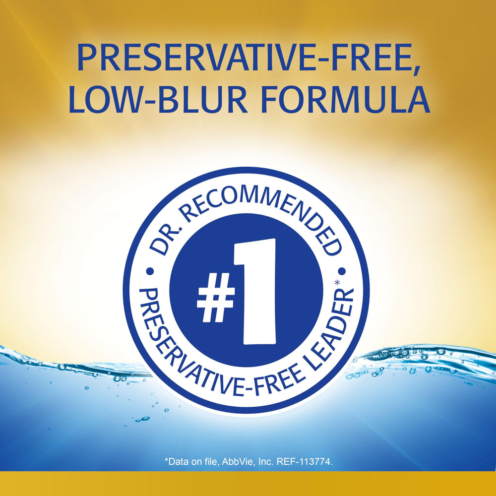 Refresh Optive Mega-3 flaxseed oil ingredient nourishes the eye surface.
