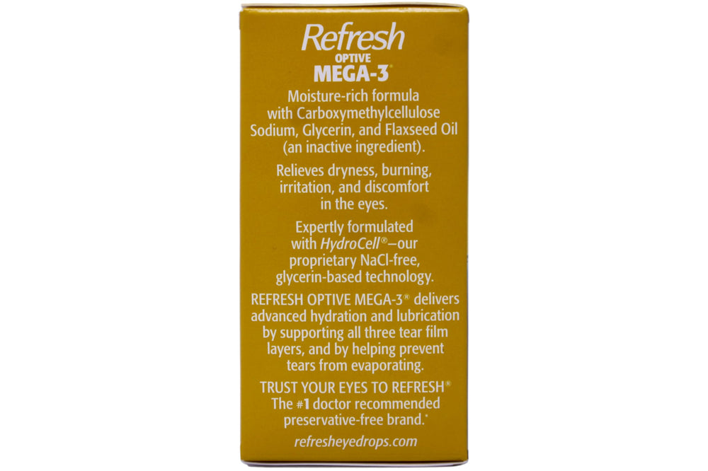 HydroCell technology diagram from Refresh Optive Mega-3 packaging