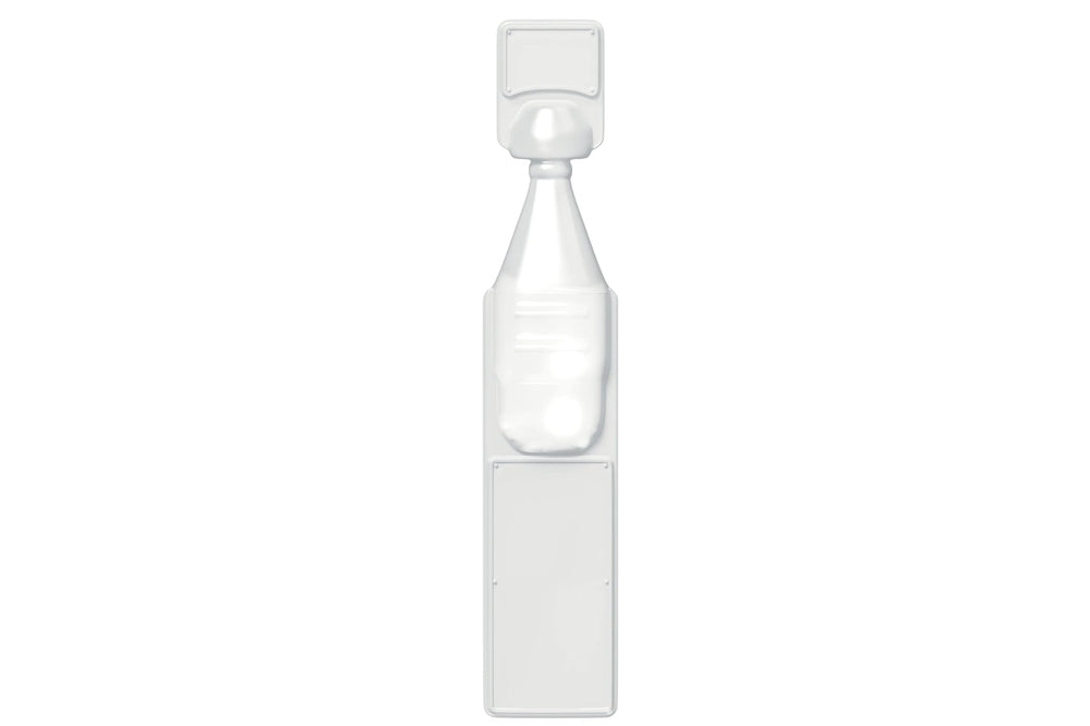 Single-use Refresh Optive Mega-3 vial ready for quick relief anywhere