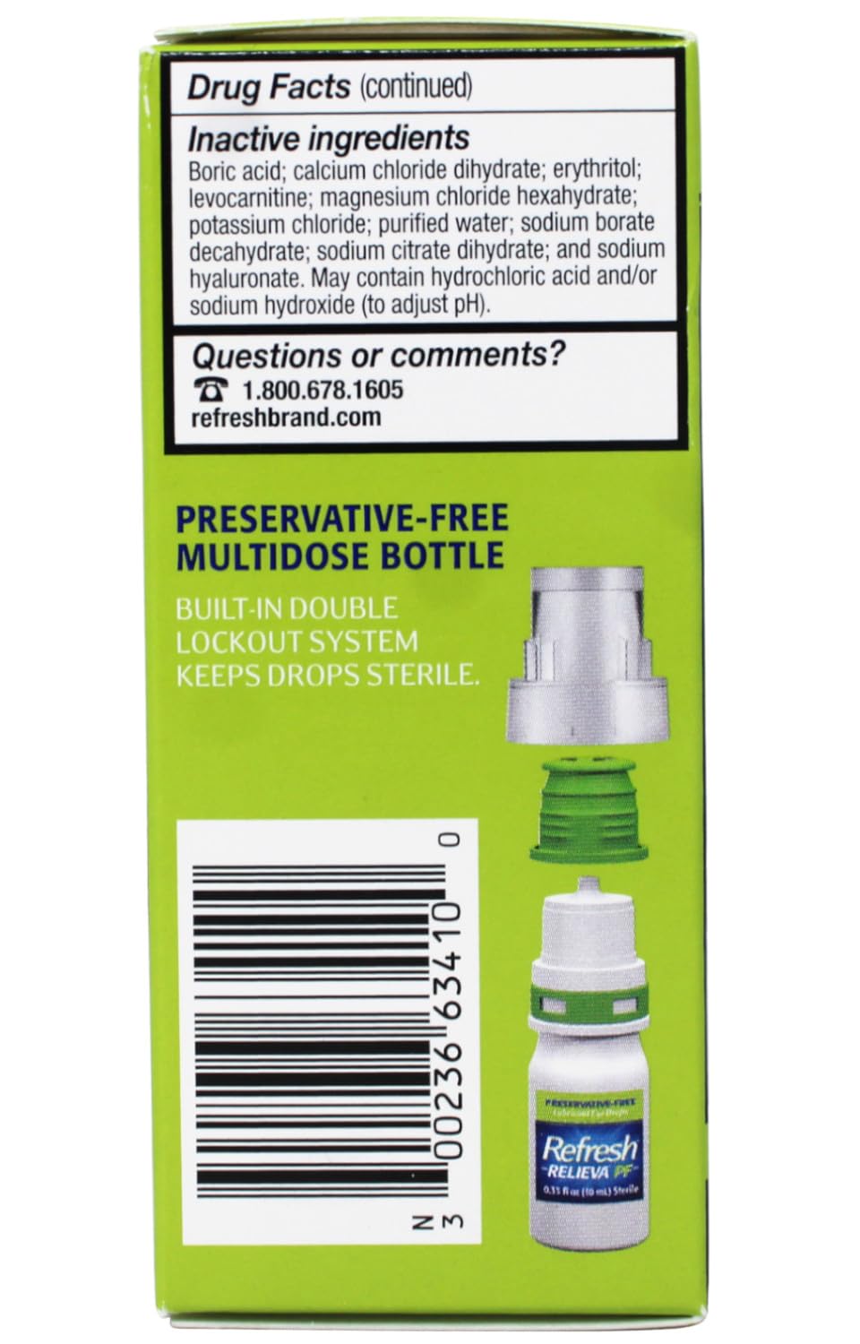 RELIEVA 3-pack packaging highlights convenient, everyday eye care.