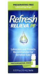 Refresh RELIEVA multi-dose bottle with built-in filter ensures clean drops.