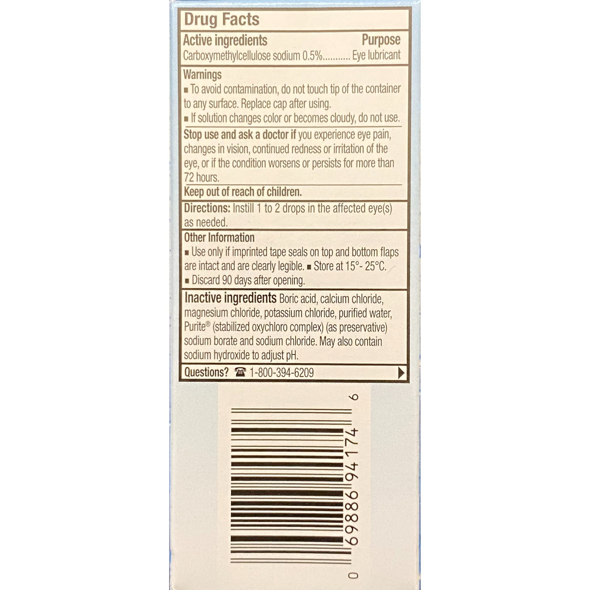Dropper application scene with Refresh Tears for gentle eye lubrication.