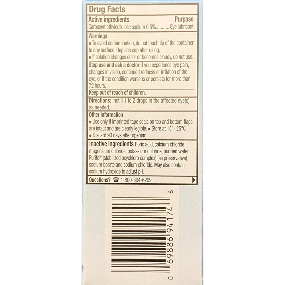 Dropper application scene with Refresh Tears for gentle eye lubrication.