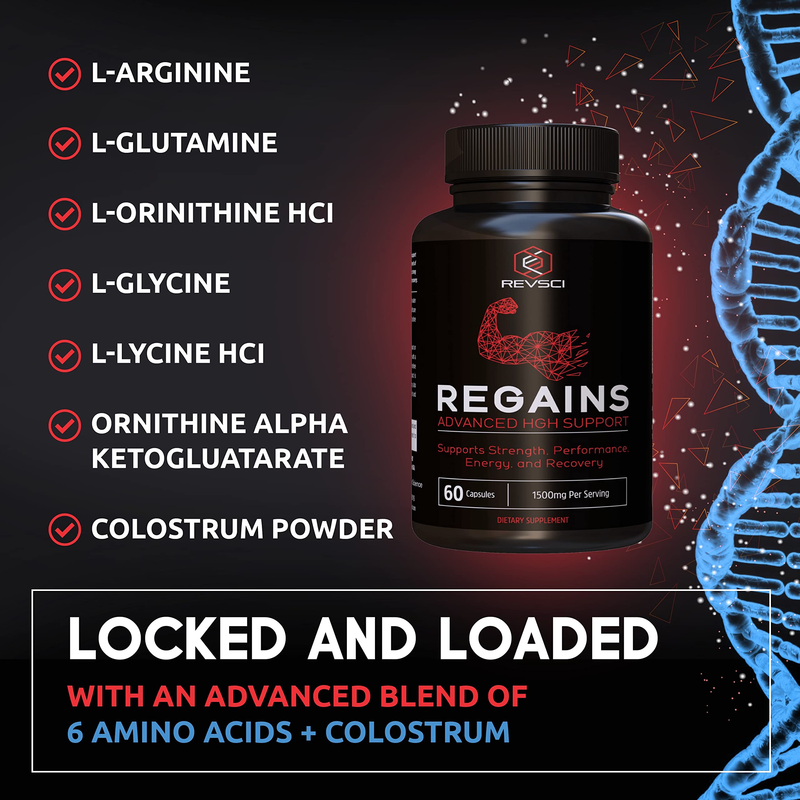 Lean muscle appearance from Regains supplementing daily training