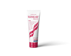 Regenecare Wound Gel tube front view aids gentle cleansing and wound care.