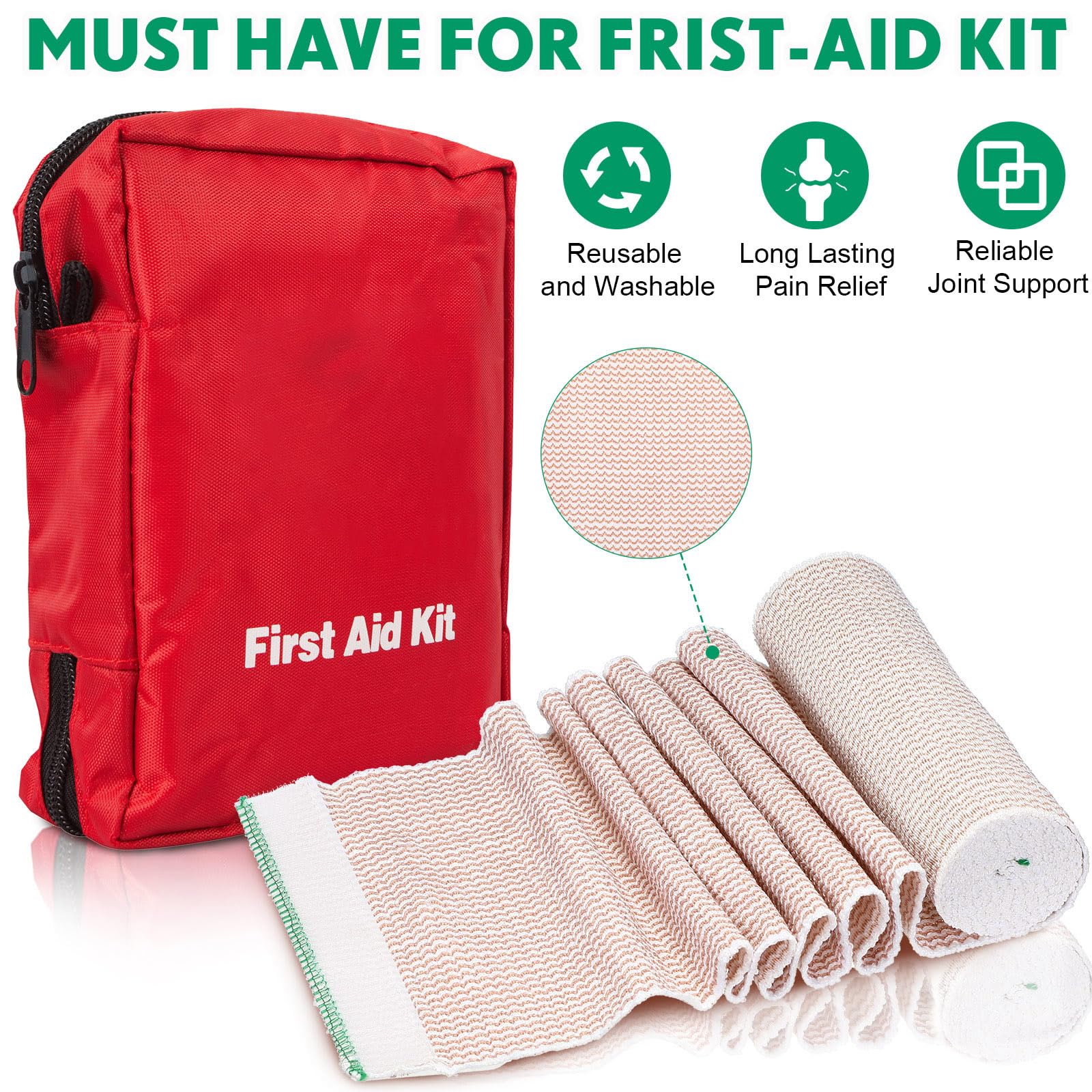 Reginary portable rolled-bandage pack keeps supplies organized during travel
