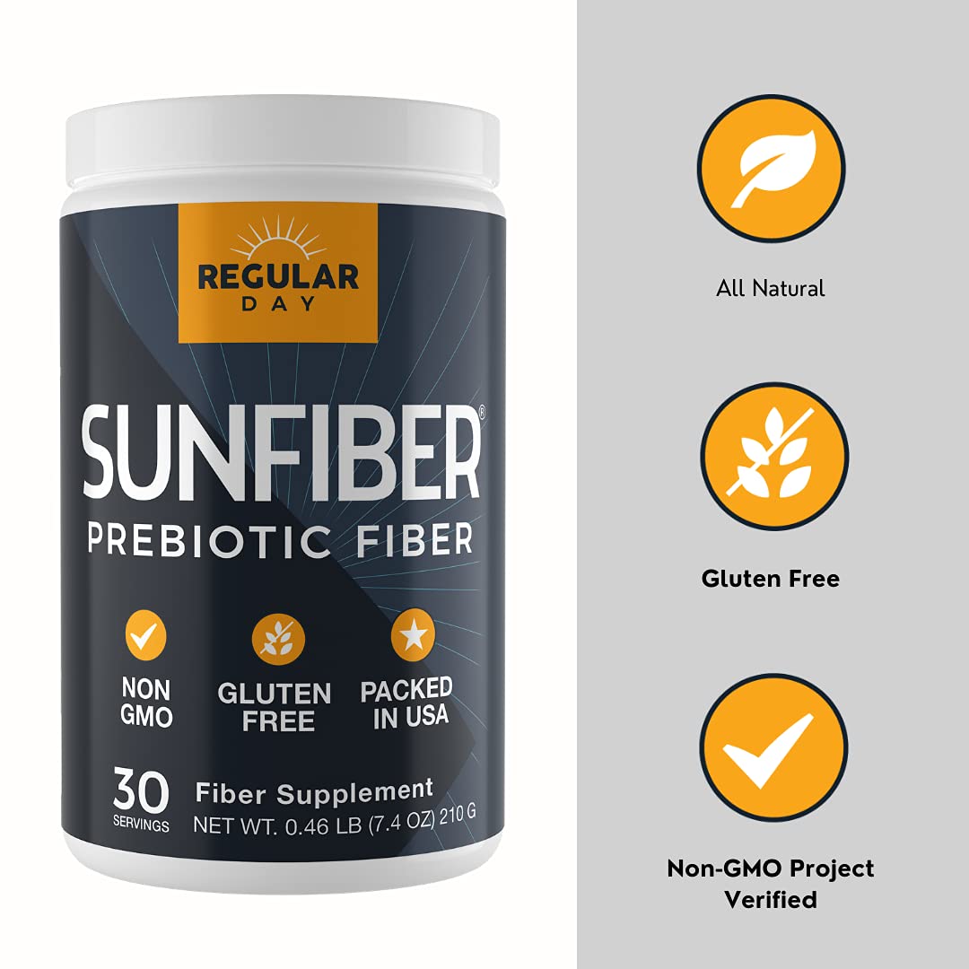 Sunfiber powder dissolves clear in water for effortless daily fiber intake.