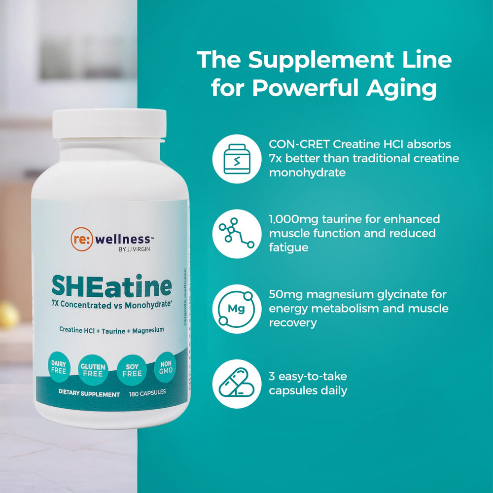 SHEatine bottle pour demonstrates simple dosing for training days