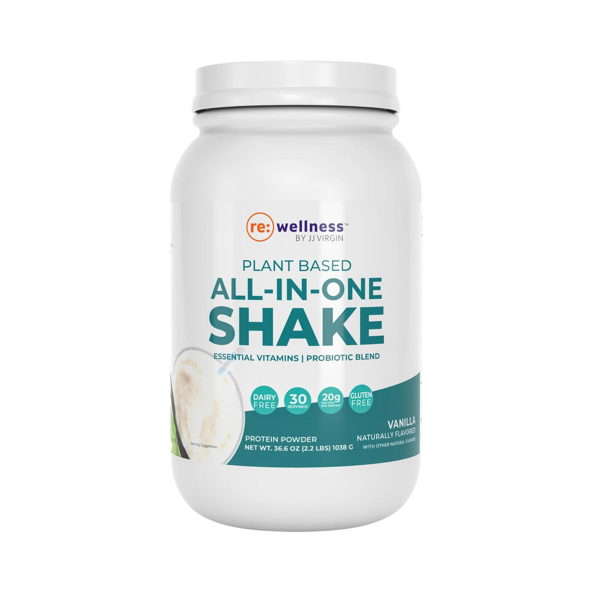 Reignite Wellness vanilla shake bottle ready for a quick, protein-packed breakfast replacement