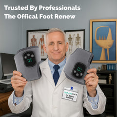 Rejuvacare FootRenew heat settings display enables customized comfort.