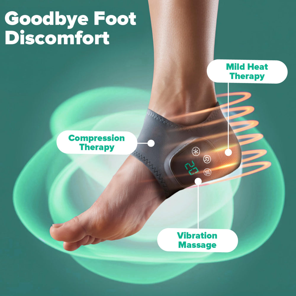 Rejuvacare FootRenew wrap side view highlighting portable design for travel.