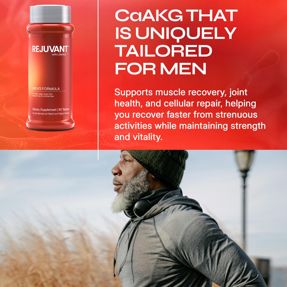 Rejuvant active lifestyle scene implying daily performance support