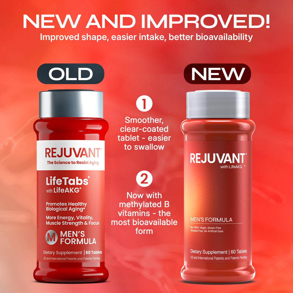 Rejuvant AKG label closeup shows 1000 mg alpha-ketoglutarate
