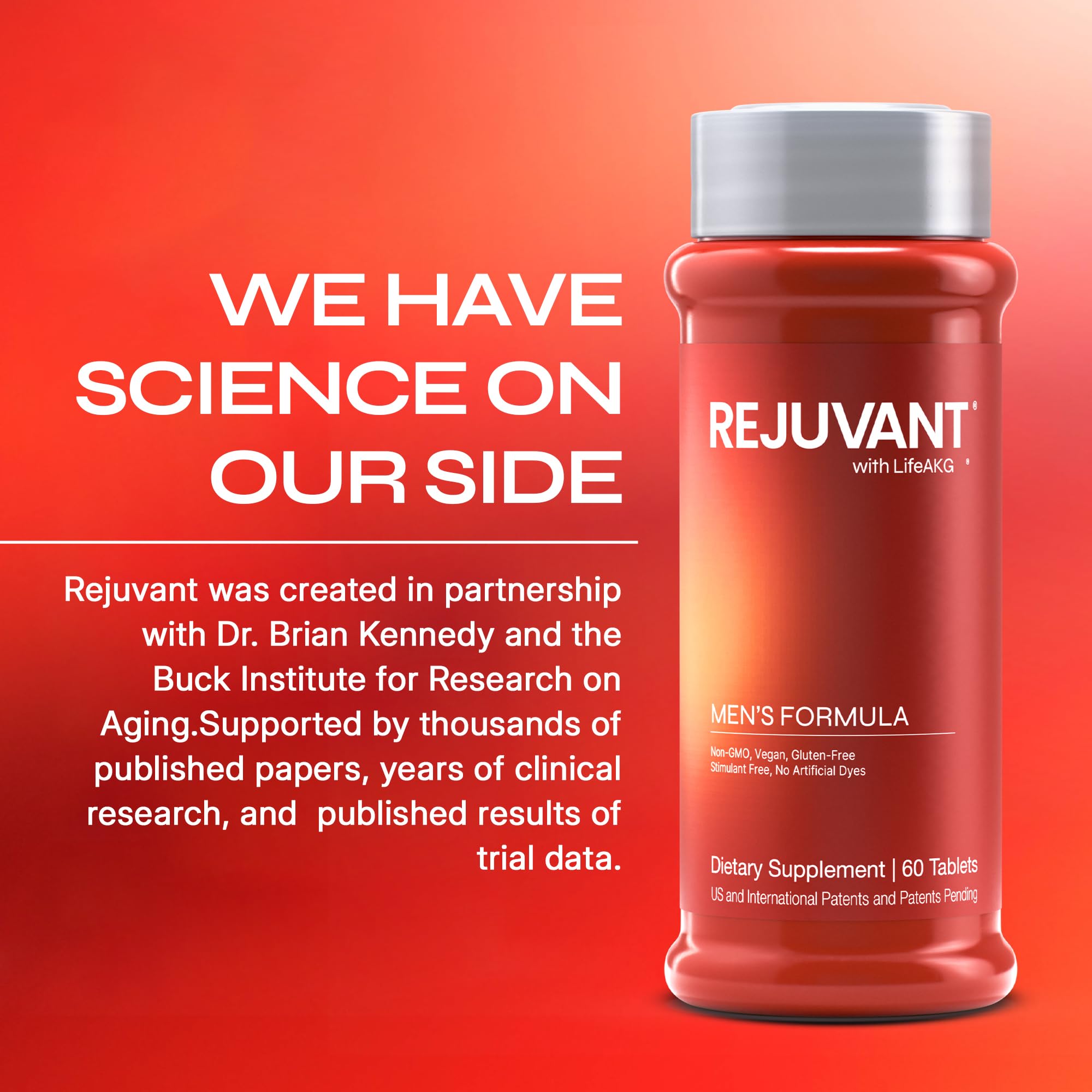 Rejuvant Men's wellness packaging suggesting daily routine