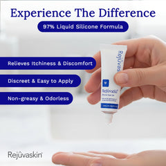 RejuvaSil 0.33oz packaging ready for on-the-go scar care.