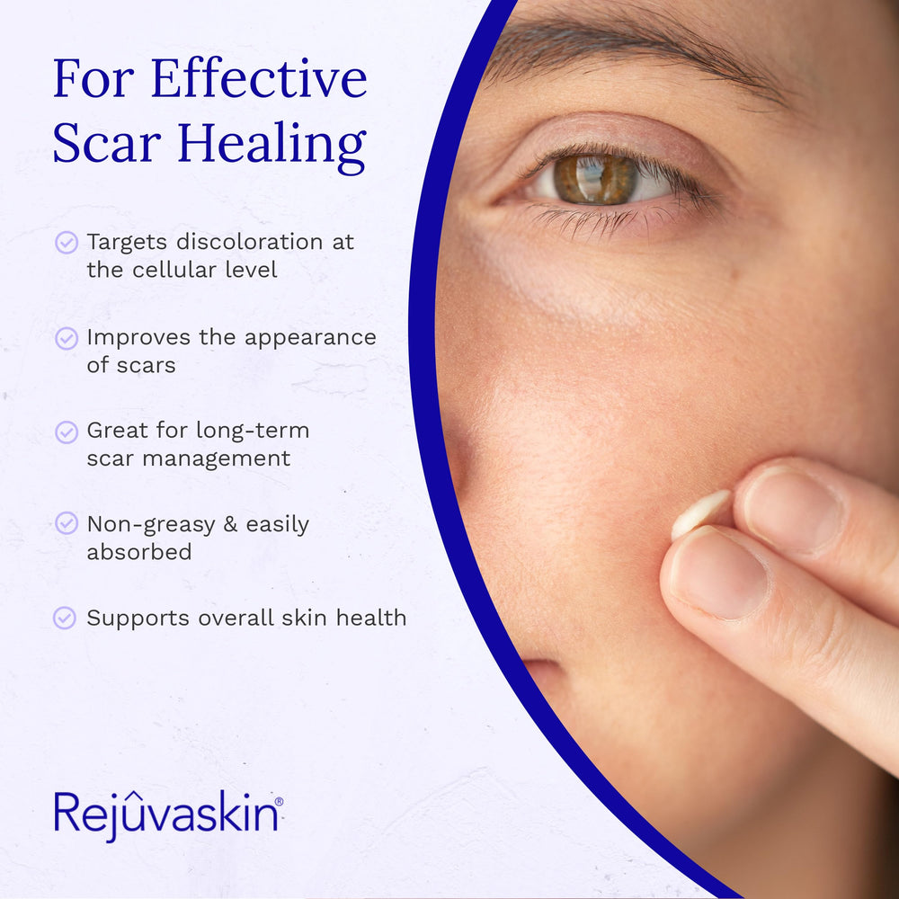 Rejuvaskin Scar Esthetique cream dispense highlights precise dosing