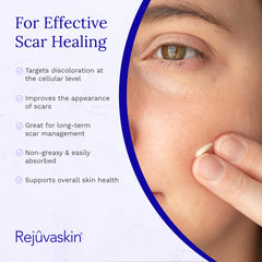 Rejuvaskin Scar Esthetique cream dispense highlights precise dosing