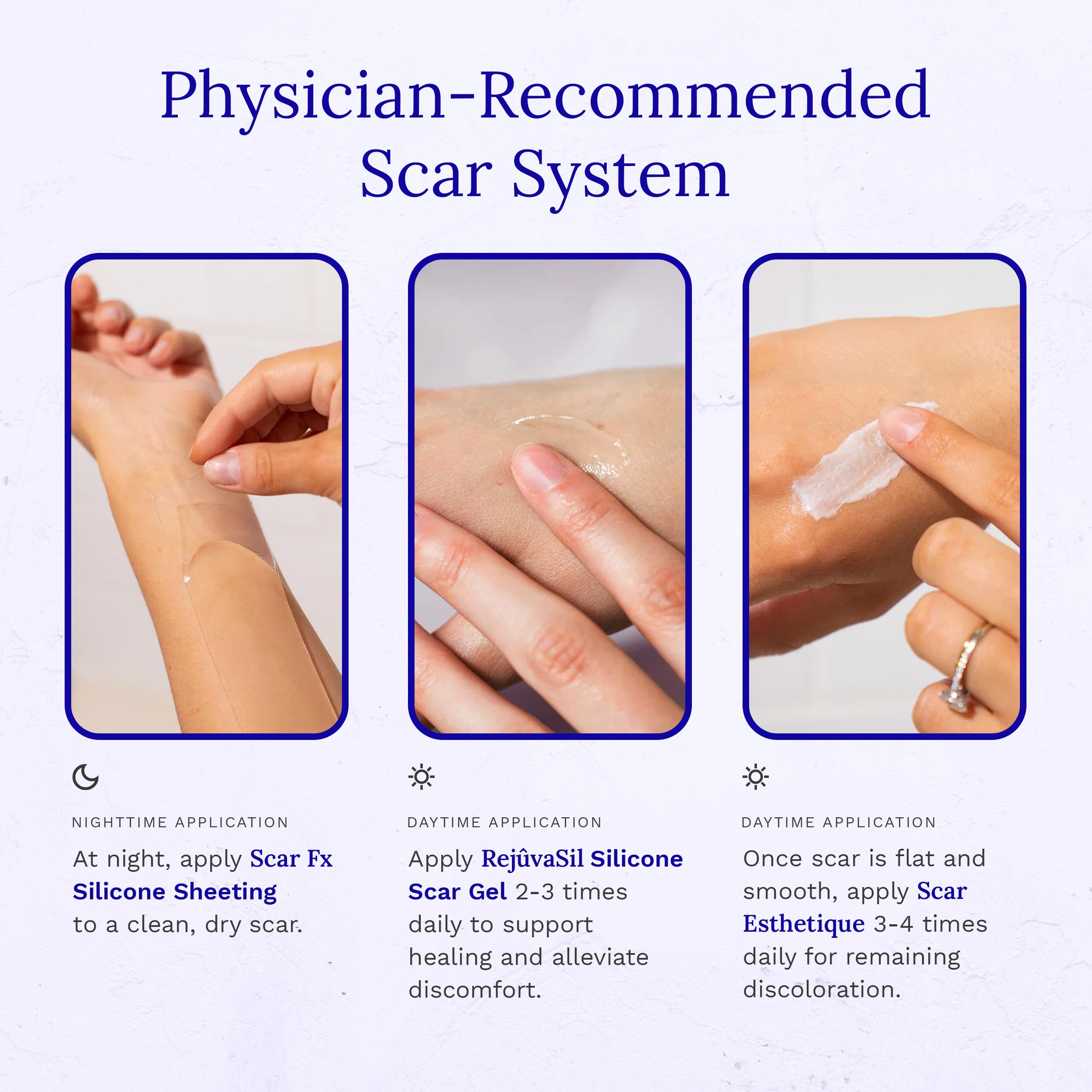 Rejuvaskin Scar Esthetique tube with label closeup