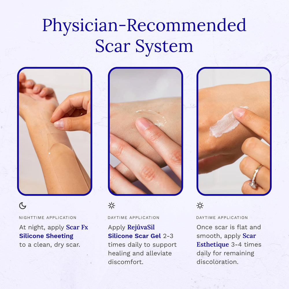 Scar Fx cut-to-fit sheet adapts to abdominal scar shape