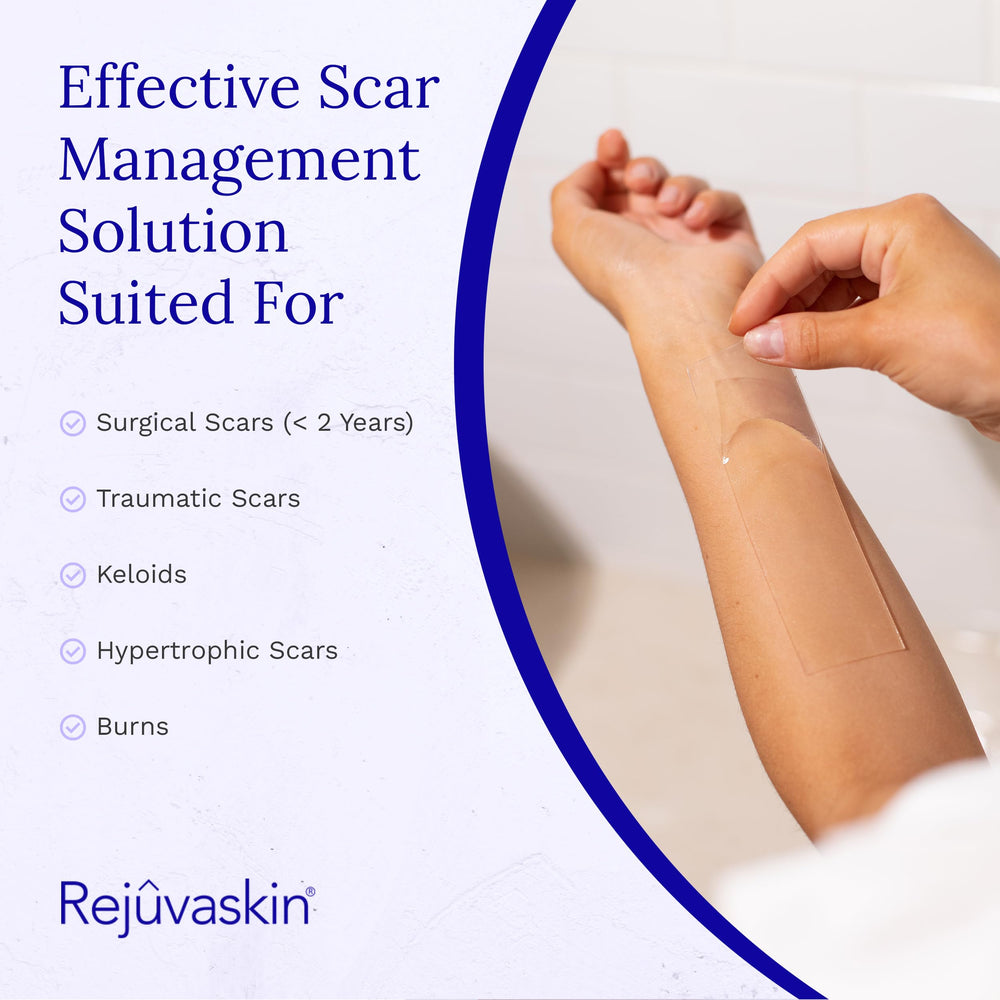 Scar Fx worn 8–12 hours at night for scar care