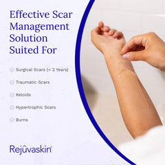 Scar Fx worn 8–12 hours at night for scar care