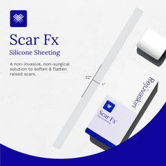 Scar Fx self-adhering silicone conforms to body contours