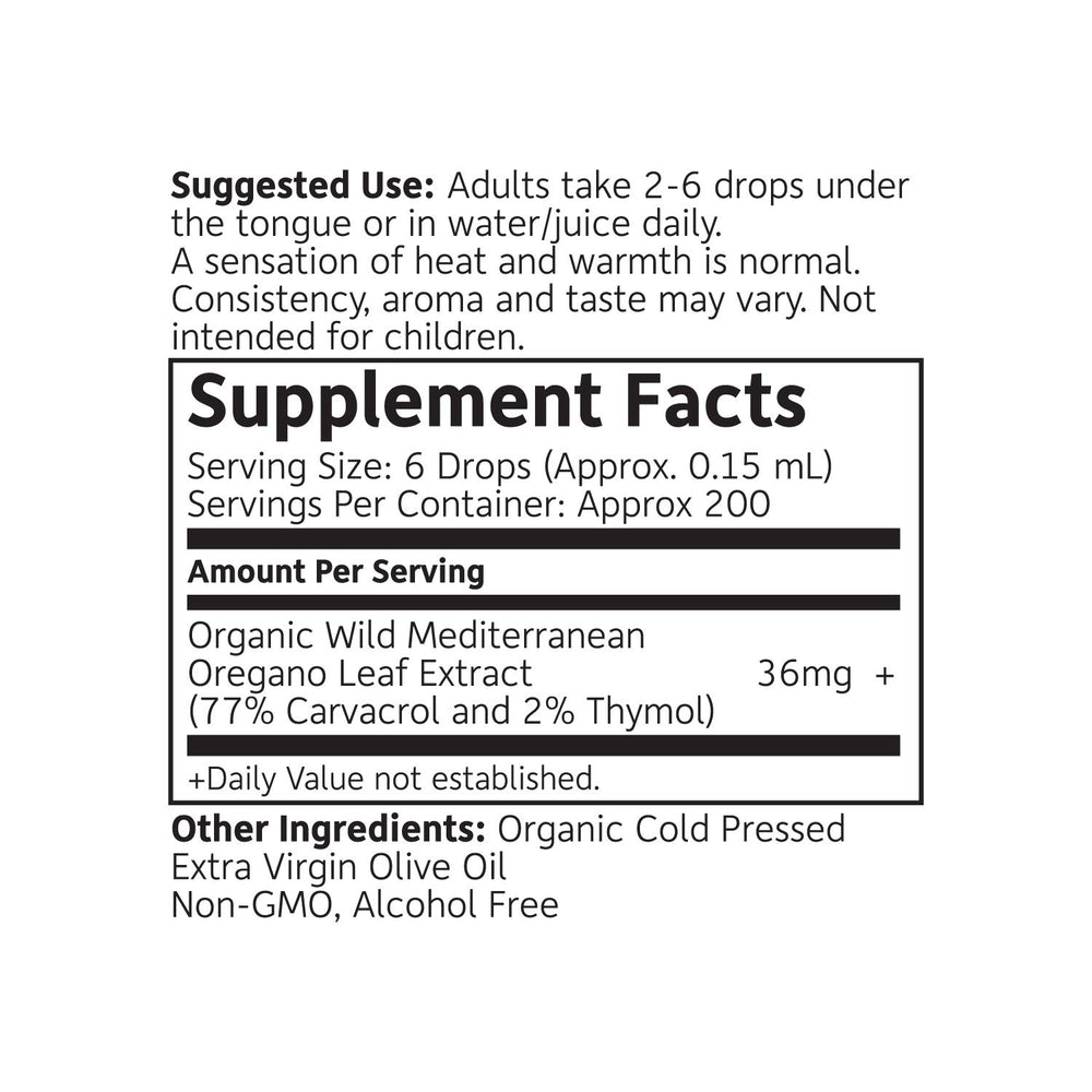 RejuveNaturals Oil of Oregano pouring drops into glass for easy use.