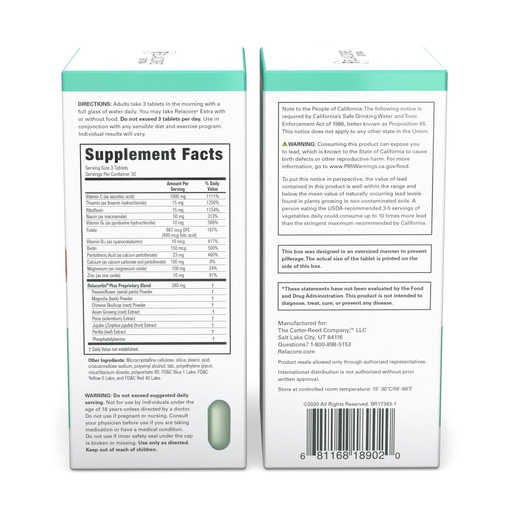 Relacore Extra Max Strength pills closeup showing capsules for daily belly fat support.