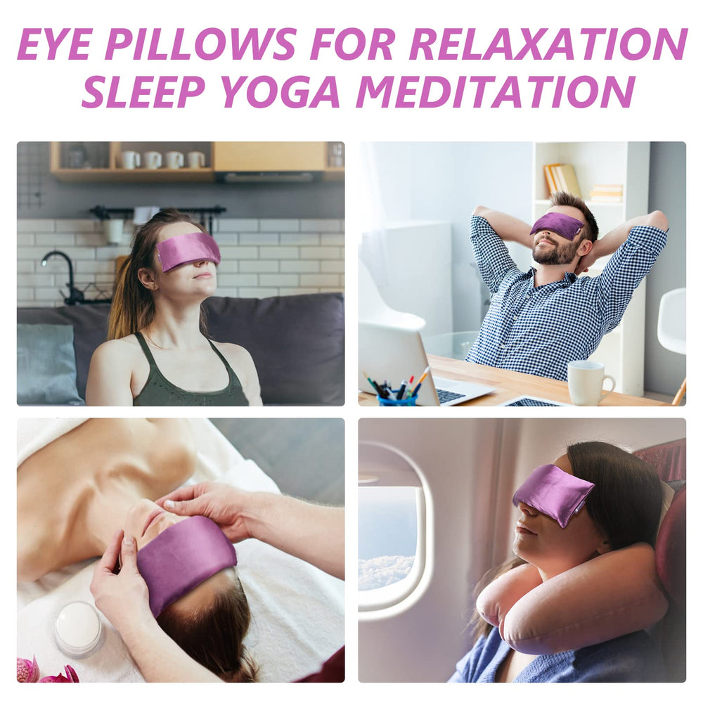 RelaxCoo pack of 6 lavender eye pillows ideal for gifts or everyday use.