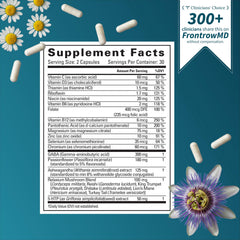 Relaxium Calm capsules displayed on a white background indicate non-habit forming mood support.