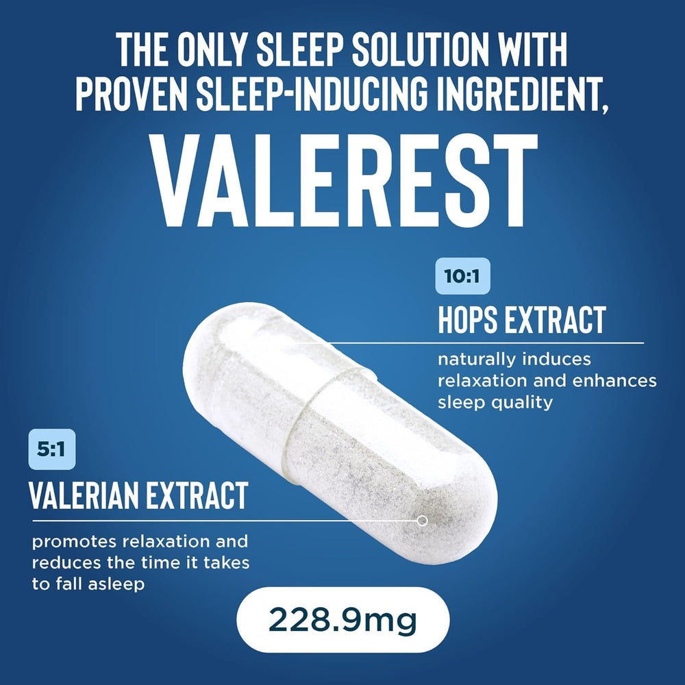Relaxium Sleep Aid includes GABA and passionflower for balanced mind and rest