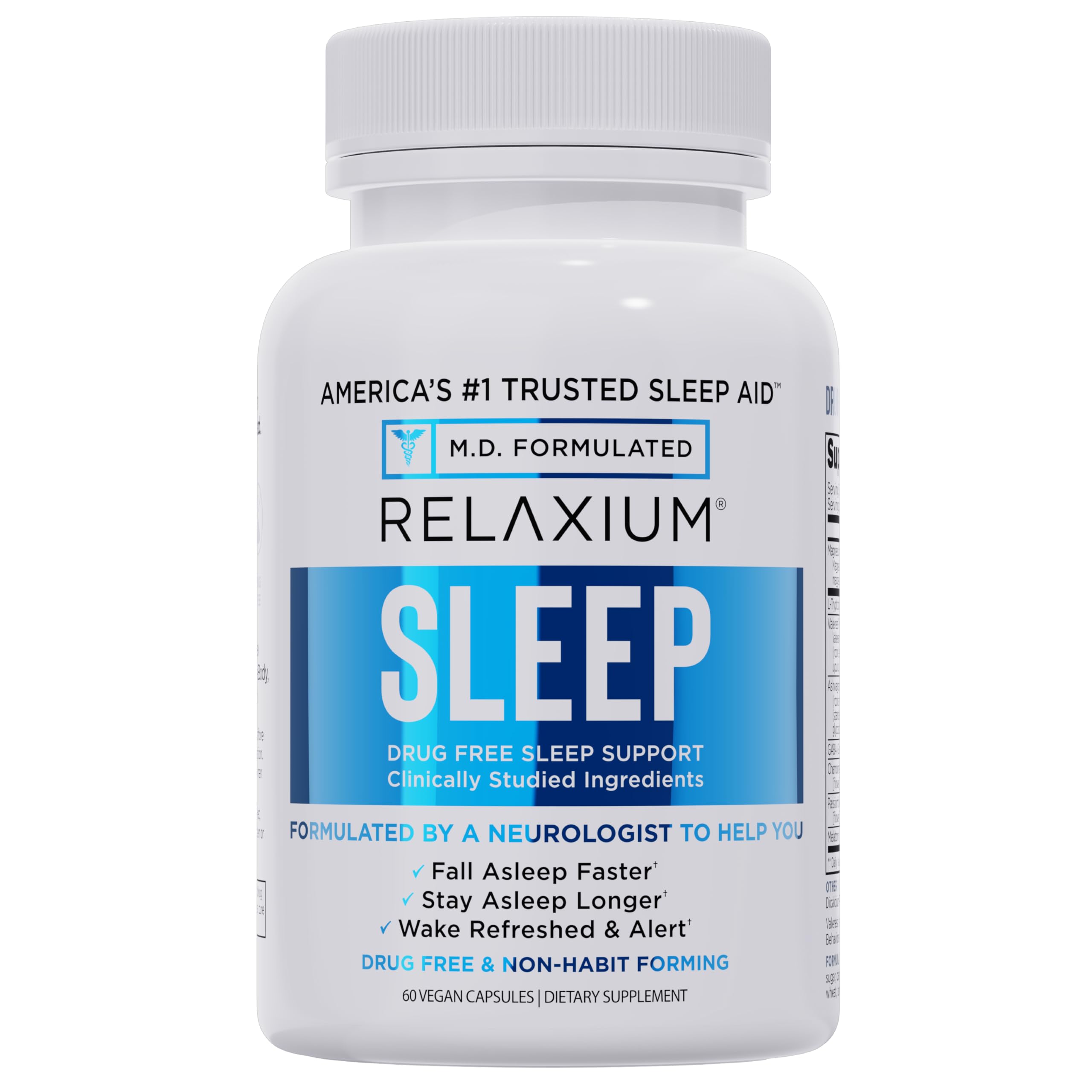 Relaxium Sleep Aid melatonin bottle promotes calmer evenings for restful sleep