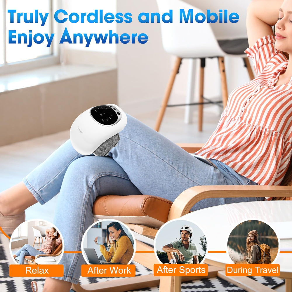RELAXYO compact, lightweight massager enabling easy mobility.