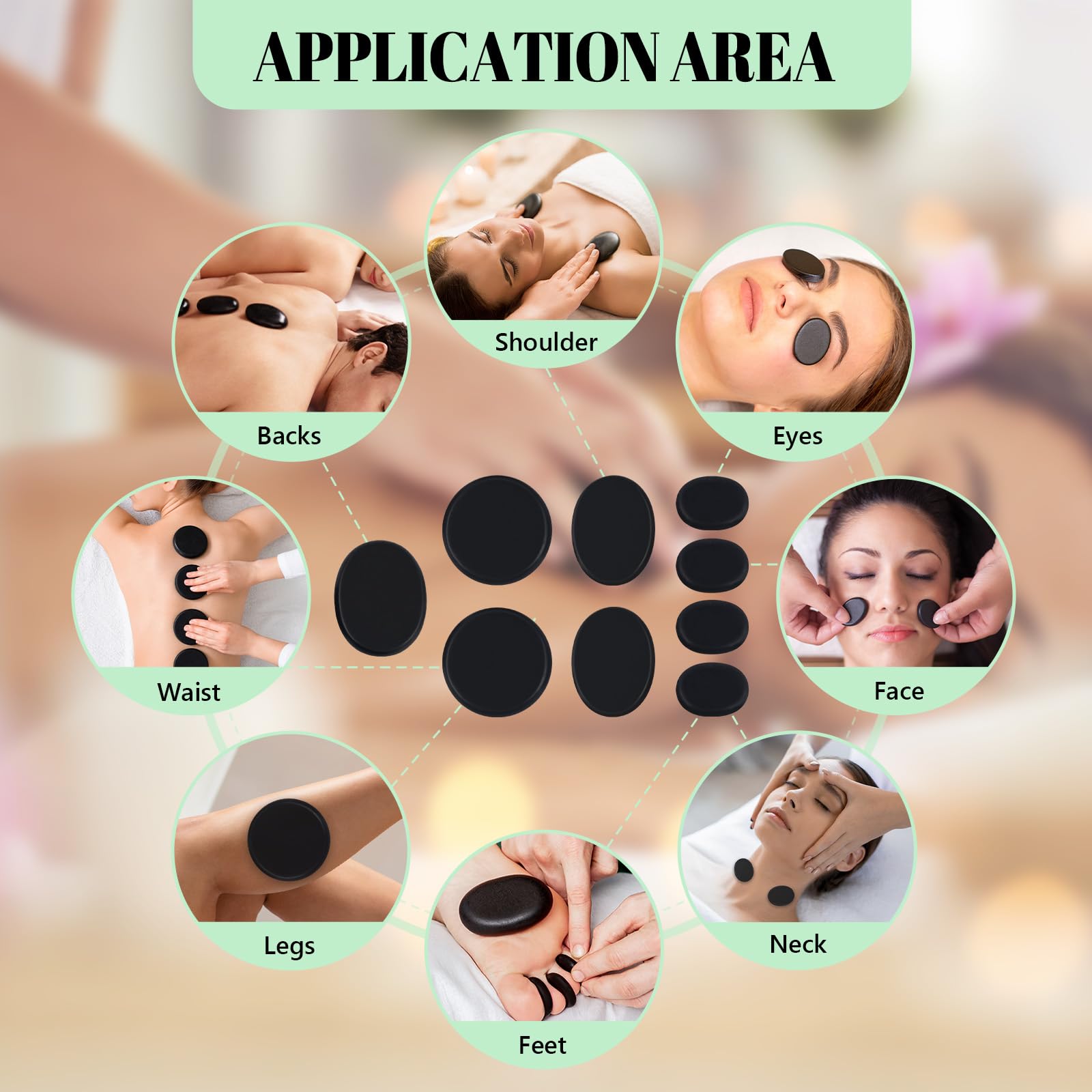 RELEDESA hot stones can be used hot or cold for versatile sessions