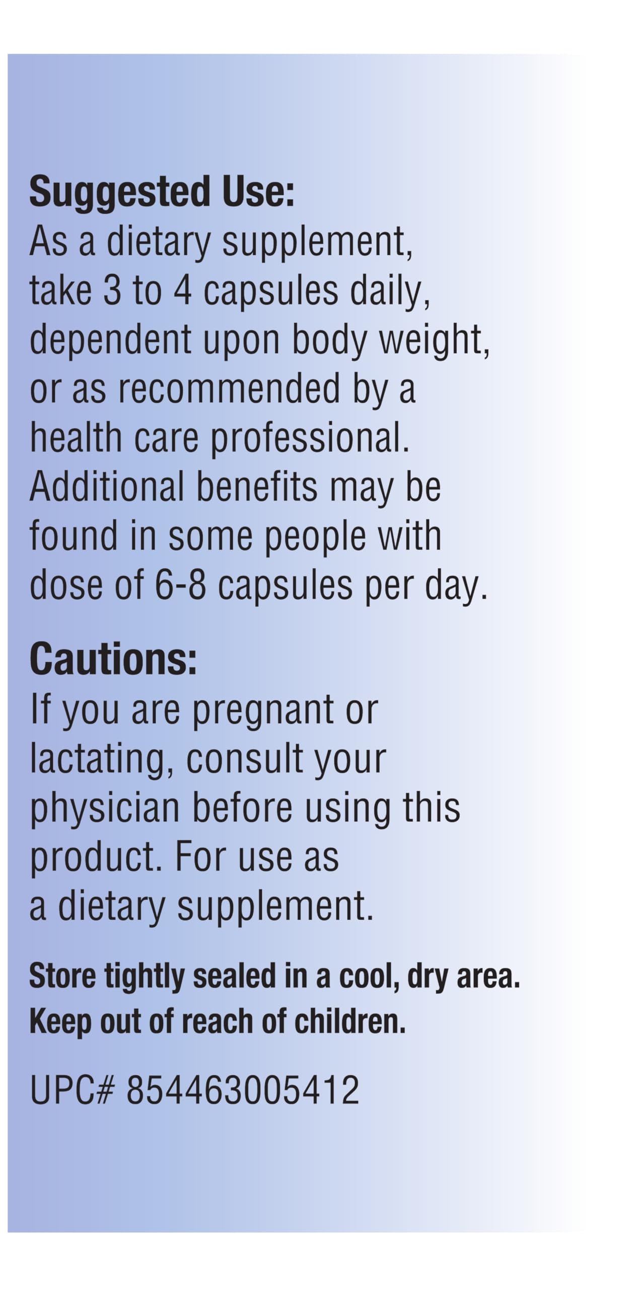 Relentless Improvement D-Serine capsules in hand for daily use