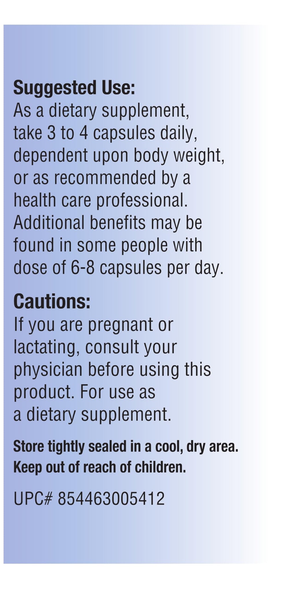 Relentless Improvement D-Serine capsules in hand for daily use