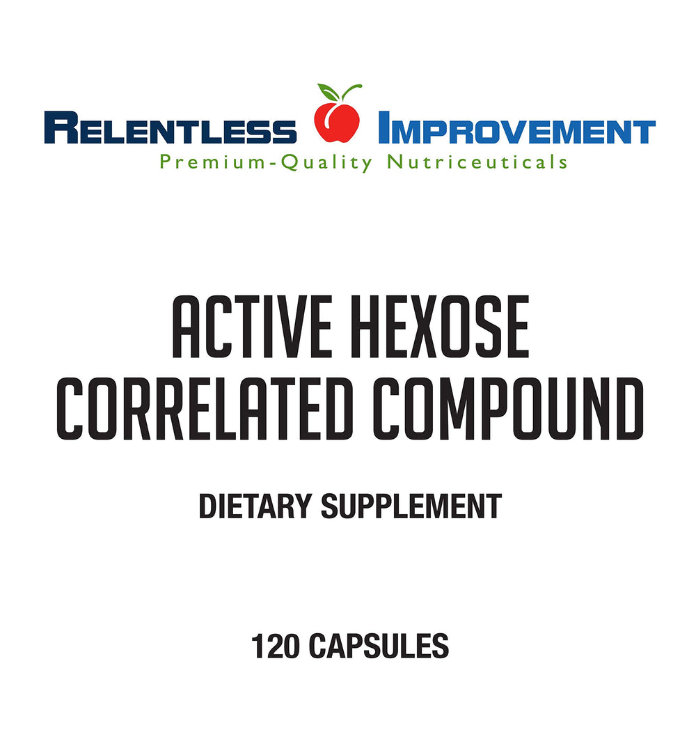 Relentless Improvement immune support capsules closeup emphasizing potency and purity.