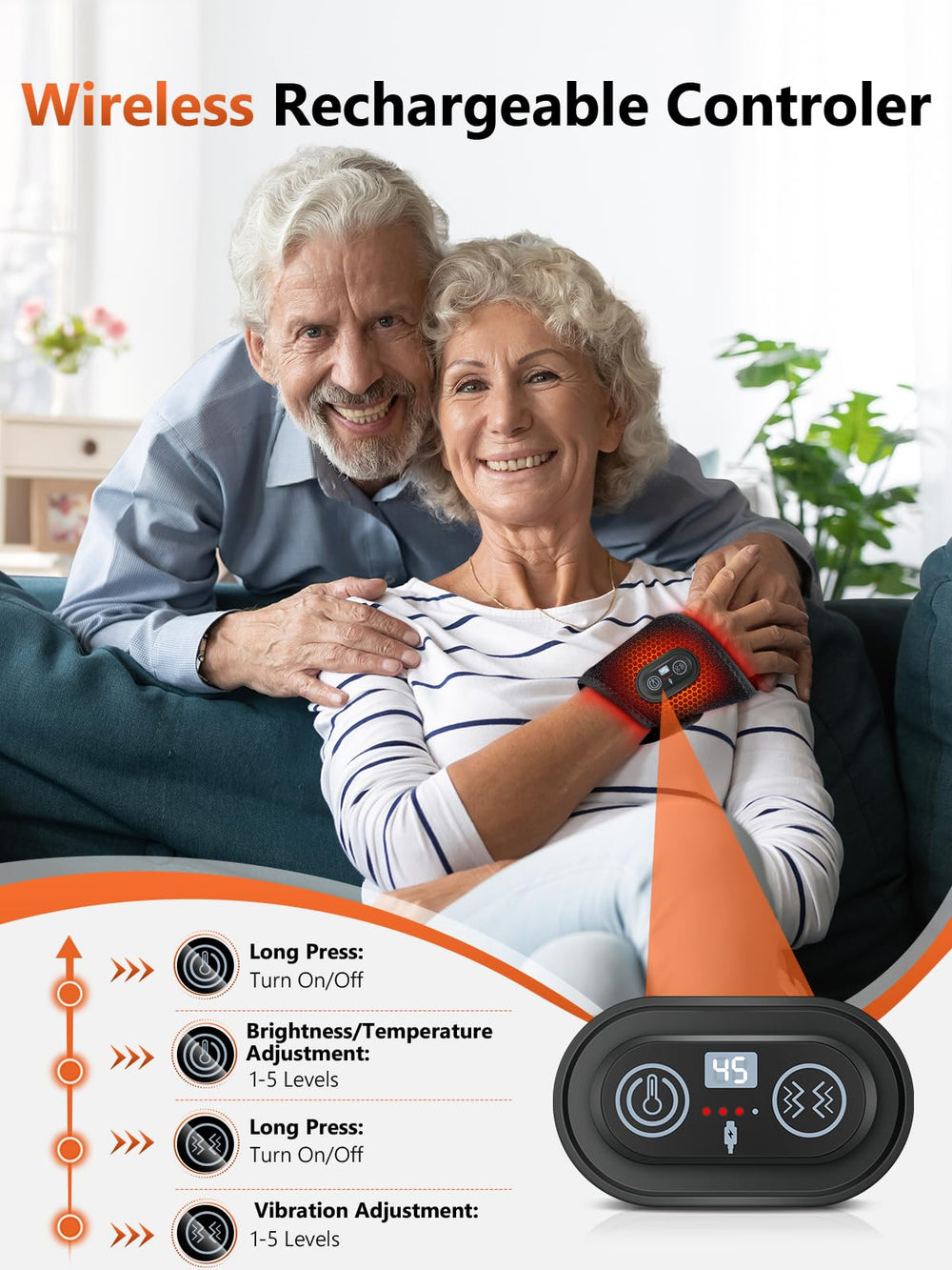 RELEXNOW 3000mAh battery supports multiple sessions on a single charge.