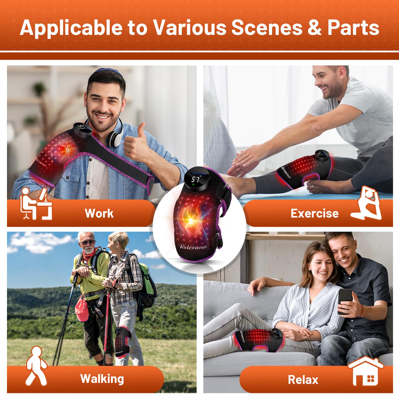 RELEXNOW all-in-one therapy device for daily comfort and recovery