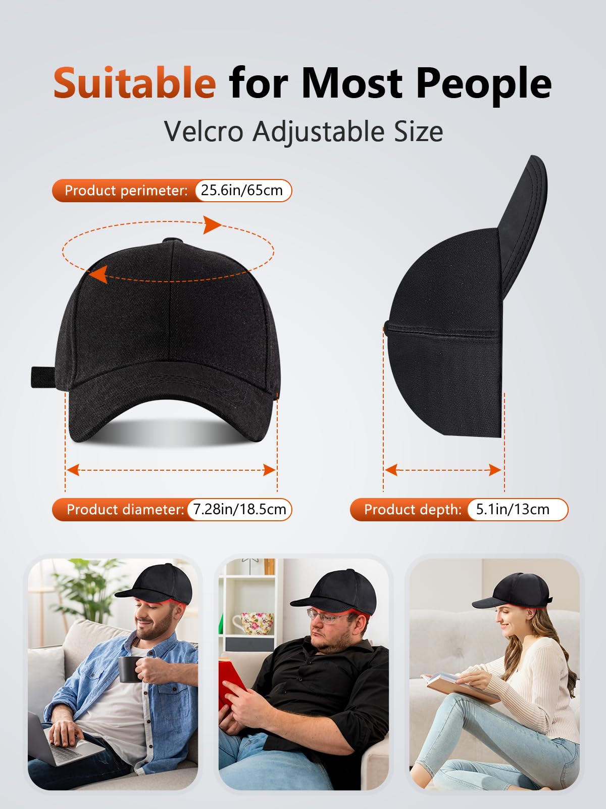 RELEXNOW comfortable cap fit designed for extended wear.