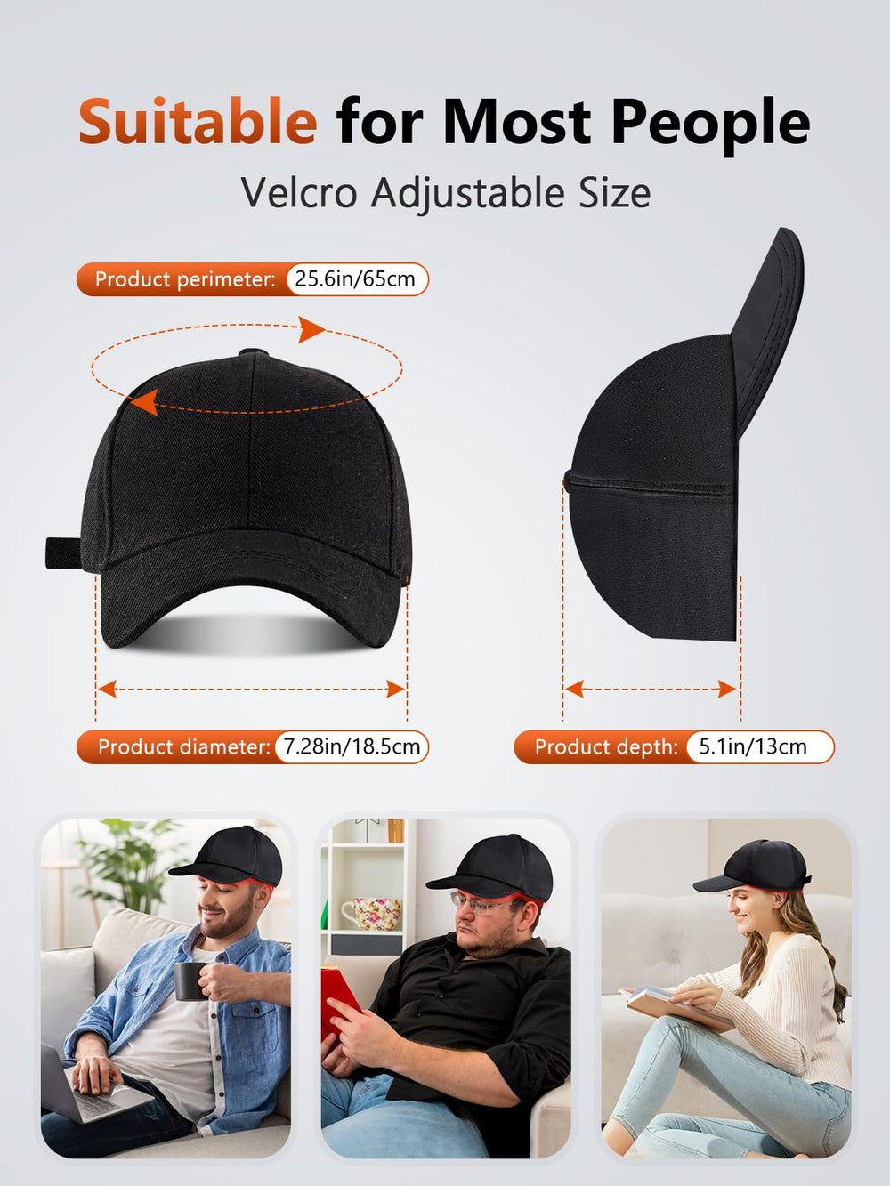 RELEXNOW comfortable cap fit designed for extended wear.