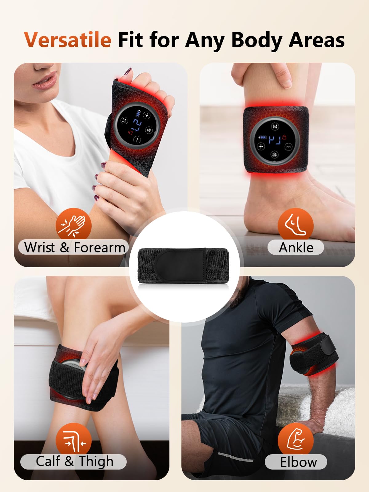 RELEXNOW detachable magnetic controller with touchscreen offers cord-free operation.