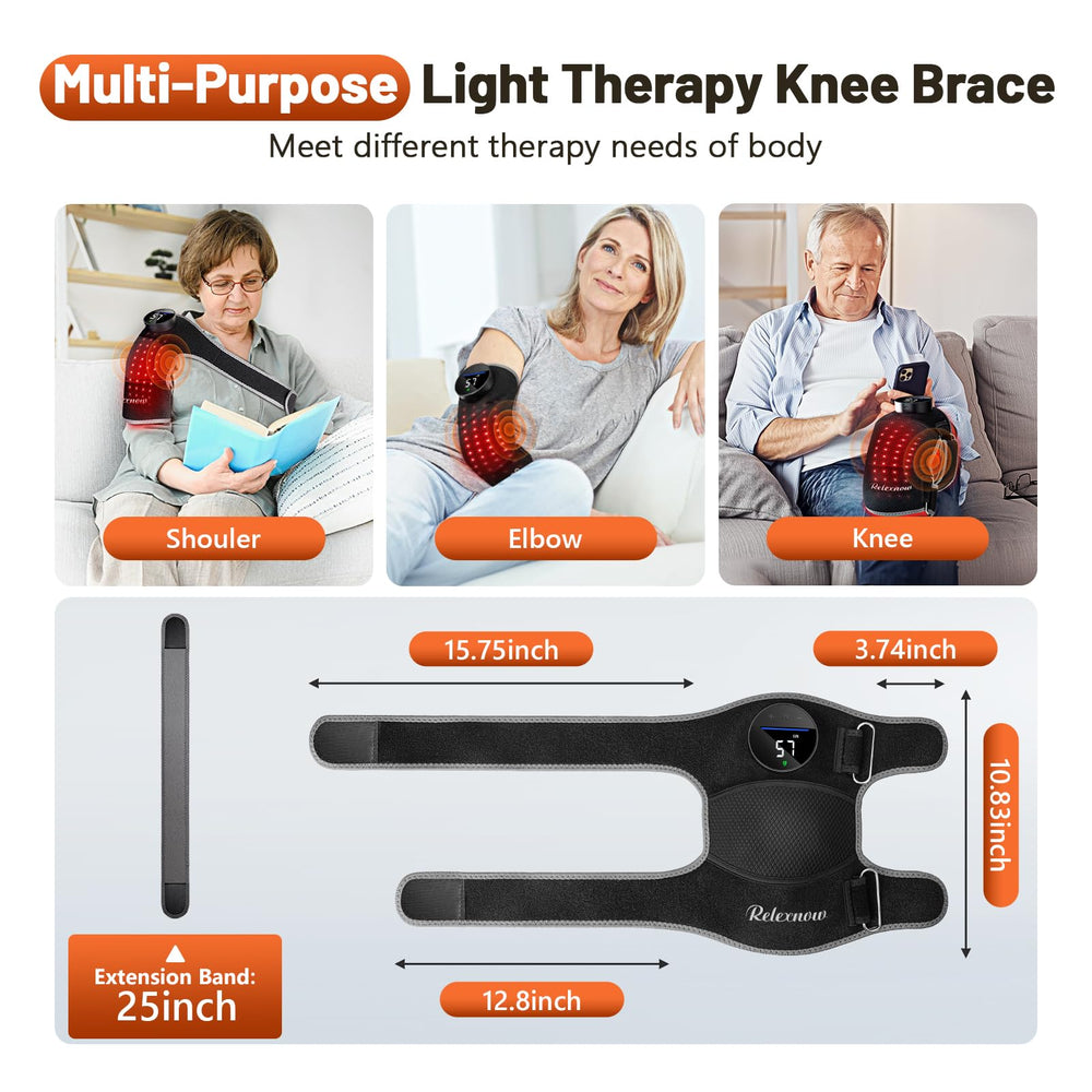 RELEXNOW extension strap-elbow-shoulder enables multi-joint use.