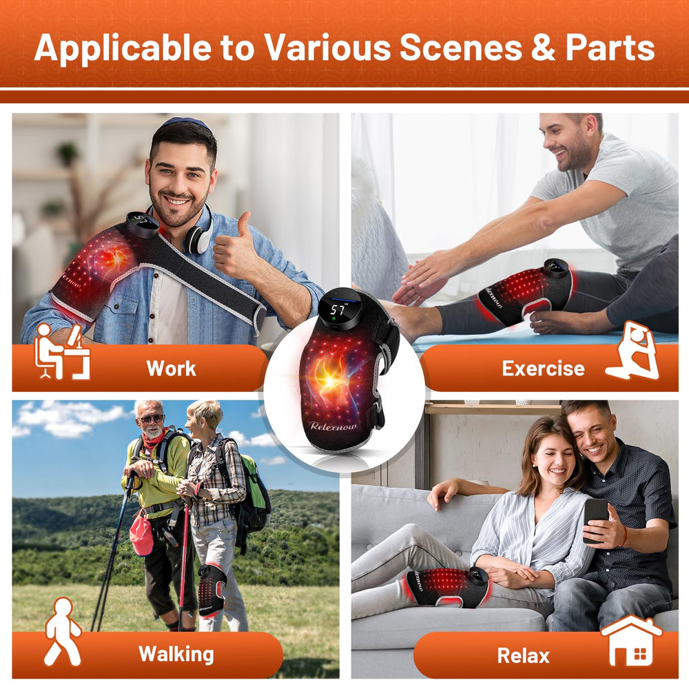 RELEXNOW portable design supports quick relief at home, work, or gym.