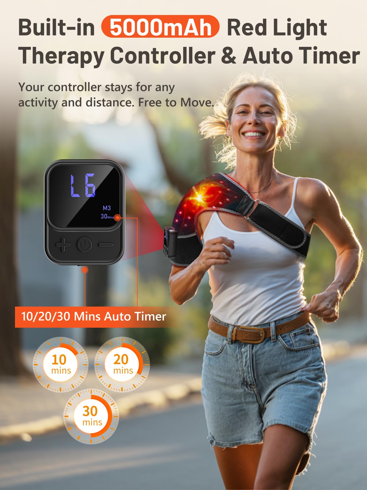 RELEXNOW shoulder wrap vibration mode for relaxing shoulder muscles