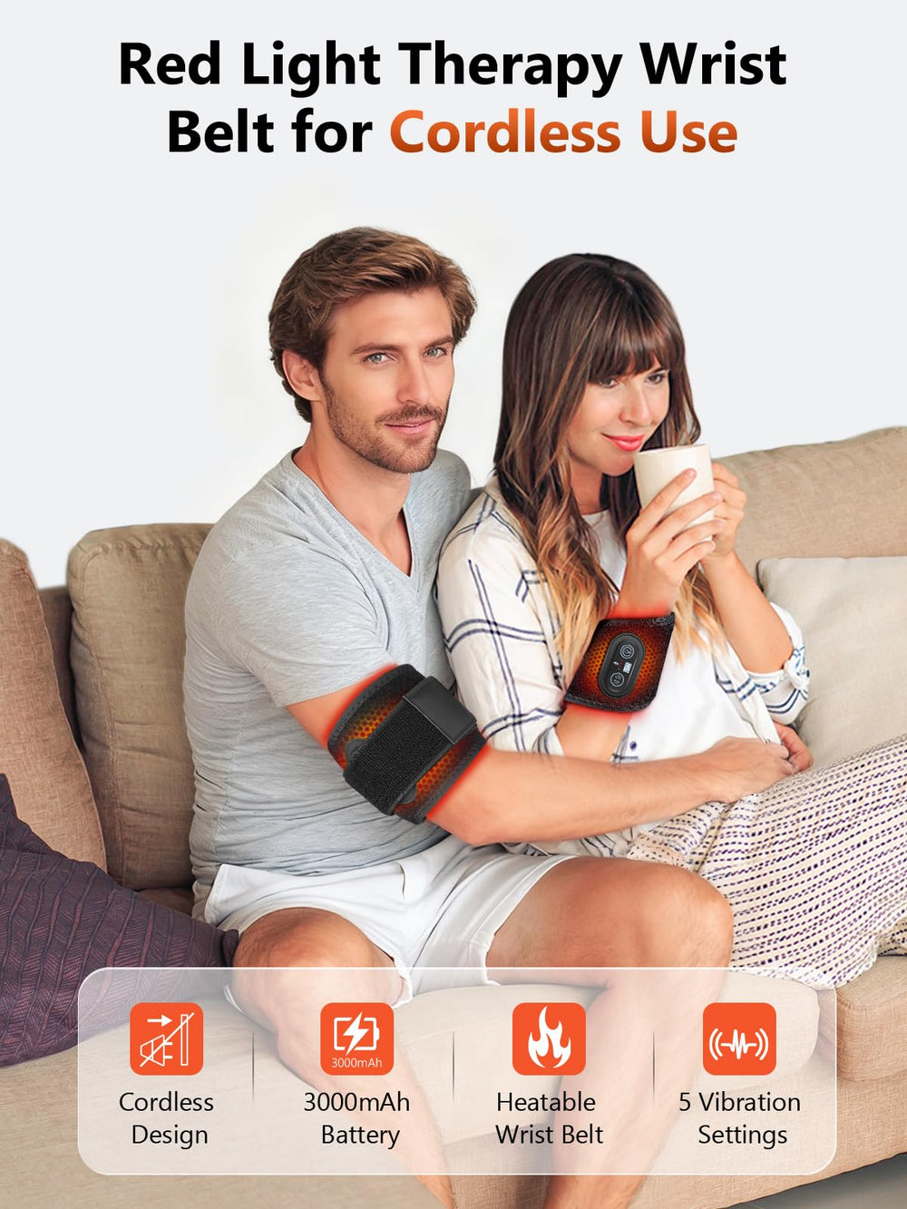 RELEXNOW ergonomic design with a thumb hole ensures stable fit during use.