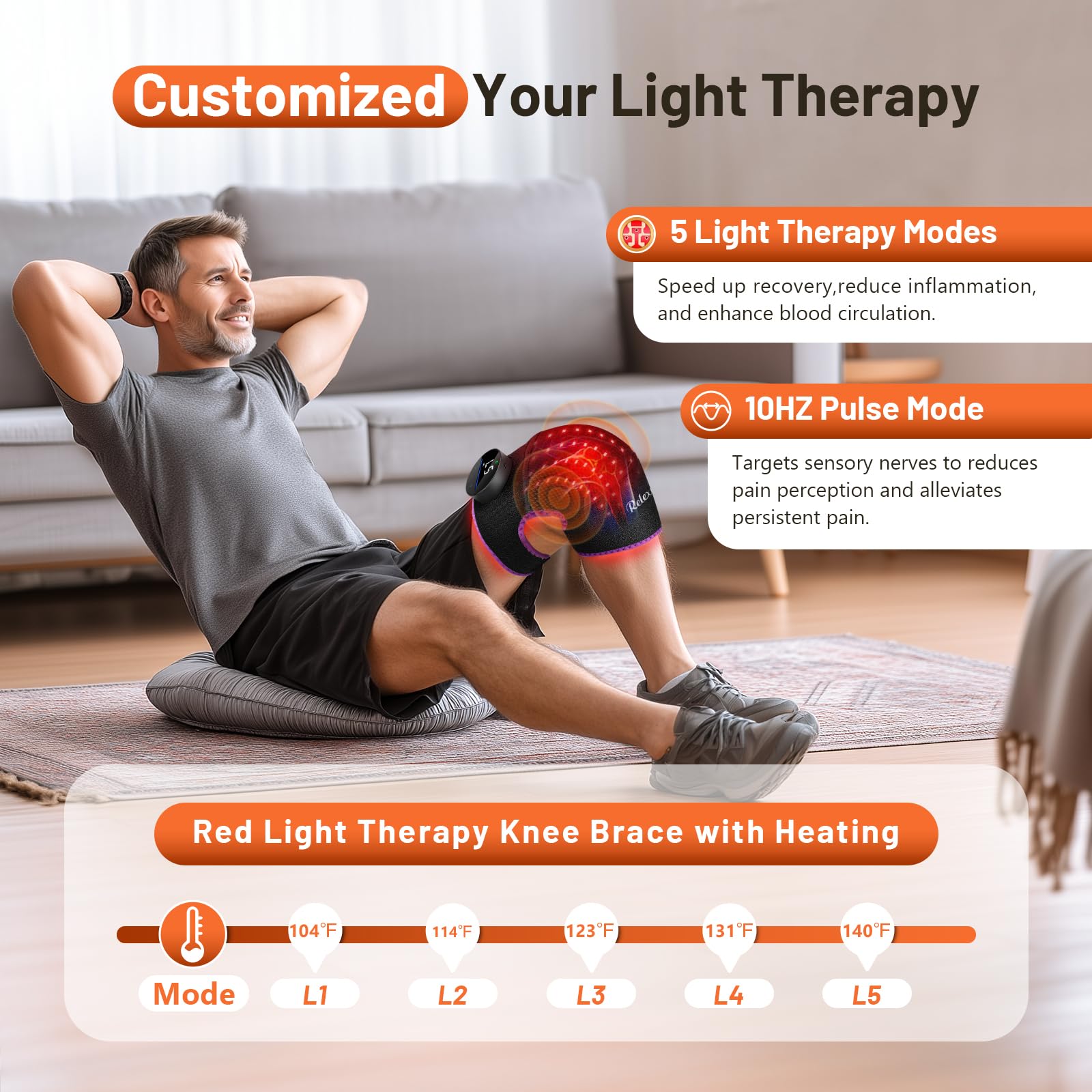 RELEXNOW wireless controller for cord-free therapy sessions