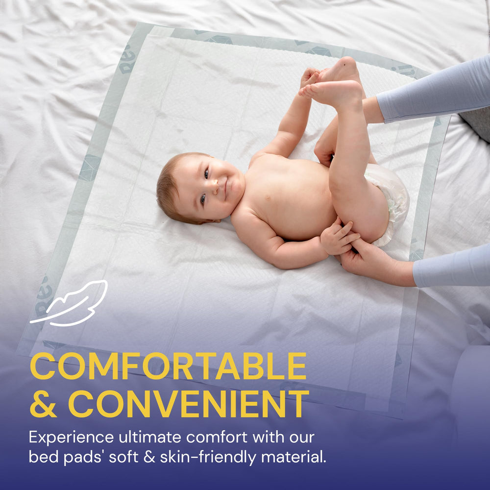 Reli bed pads senior use visual suggesting comfortable discreet protection at home