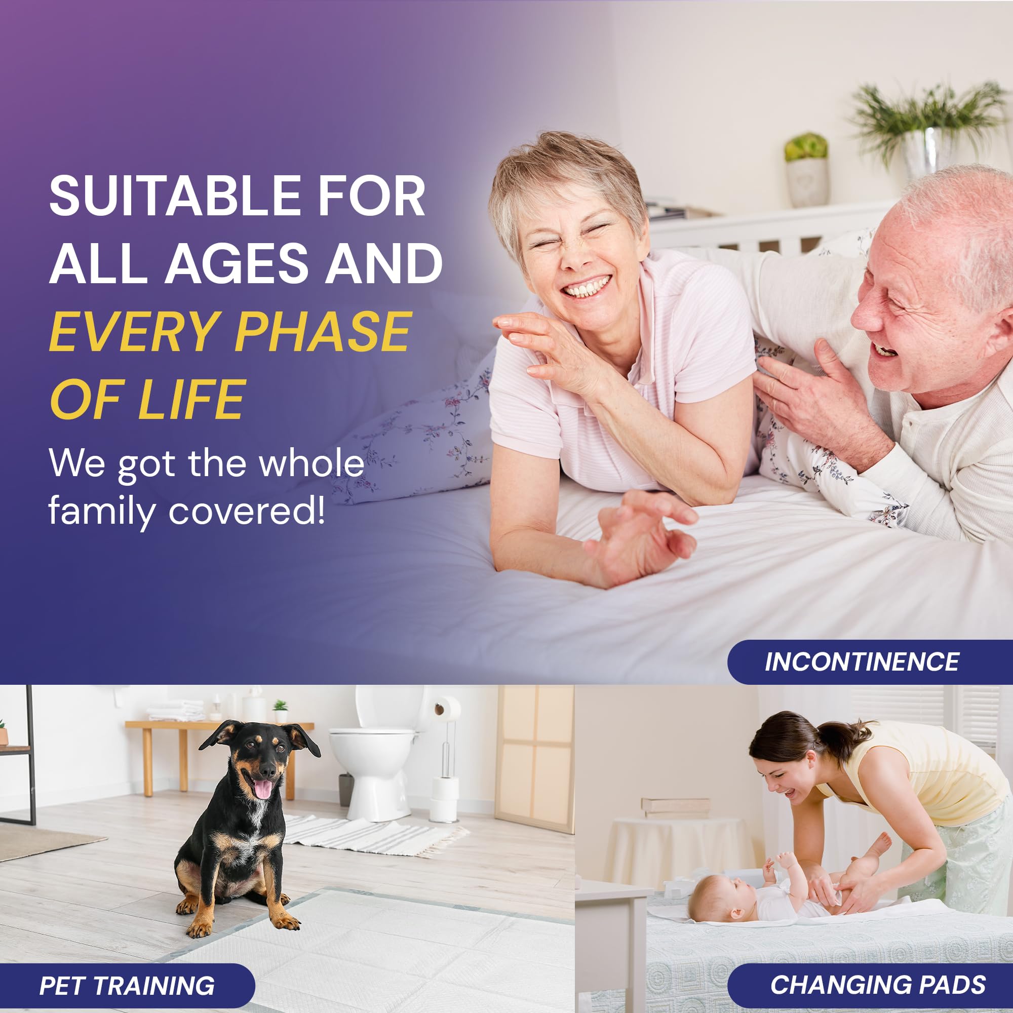 Reli bed pads waterproof surface demonstrates protection for bed and furniture