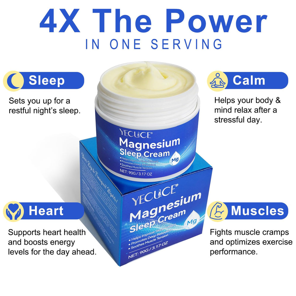 ReliCo Magnesium Cream enriched with vitamin E almond oil for skin nourishment.